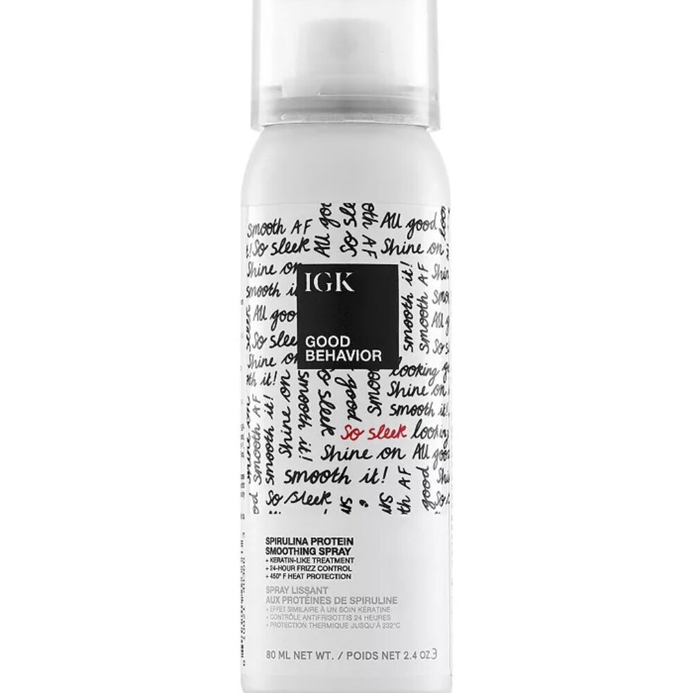 IGK Hair Good Behavior Spirulina Protein Smoothing Spray - Travel 2.4 oz.